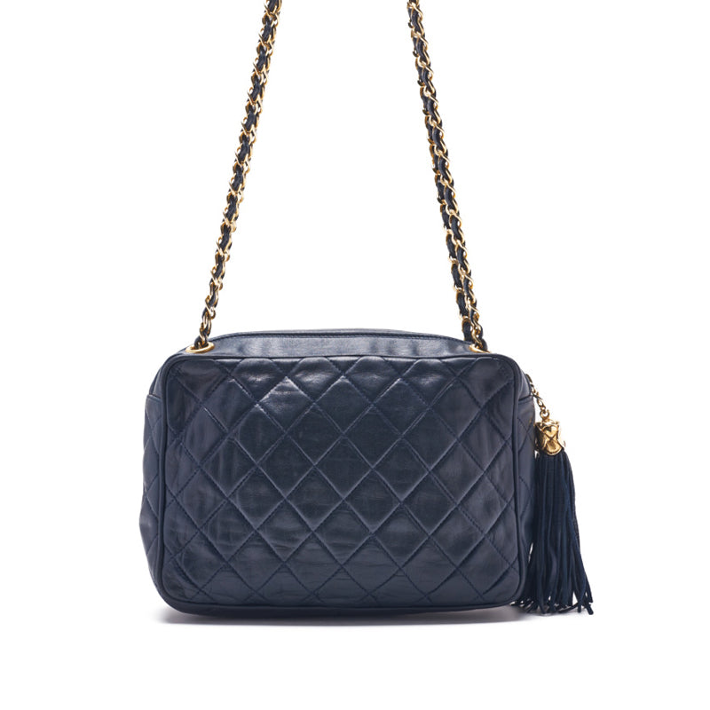 Chanel Coco Chain Shoulder  Fringes  Navy  Shoulder Bag Mini Shoulder Bag  Bag Hybrid 【 Ship】 Navy Mountain Bookstore Online