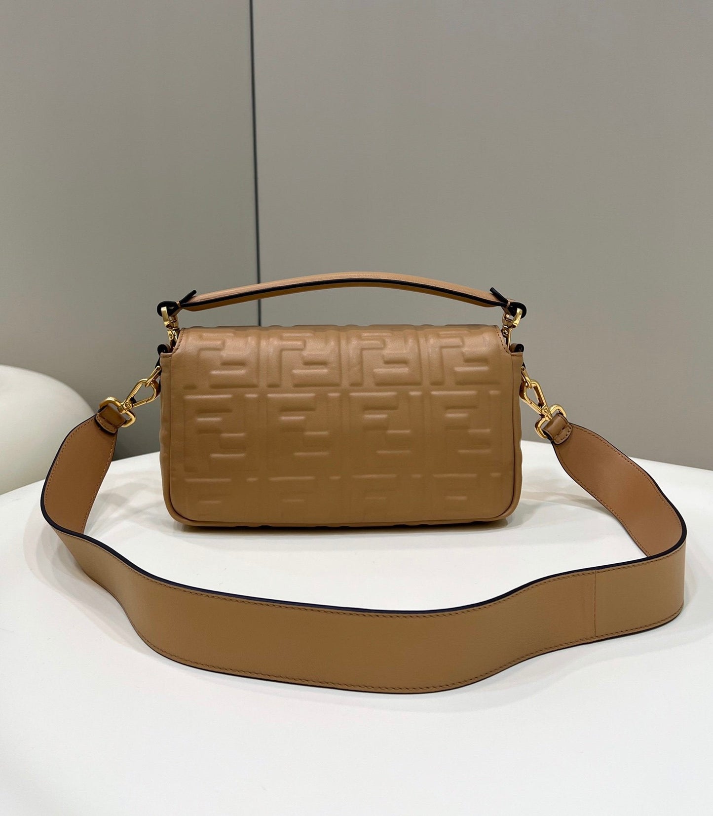 Fendi Baguette Brown Crossbody Bags