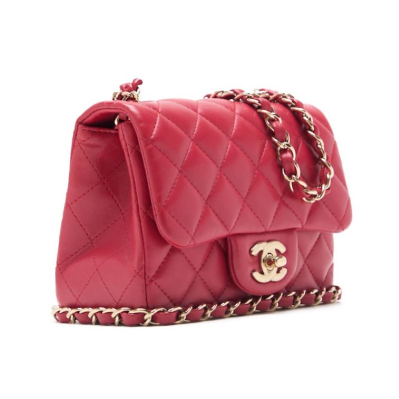 CHANEL 【CHANEL】MINI TRASSE Turnlock Chain Shoulder  Red  Shoulder Bag Mini Shoulder Bag  Bag Hybrid 【 Ship】【SS】Vill Mountain Online