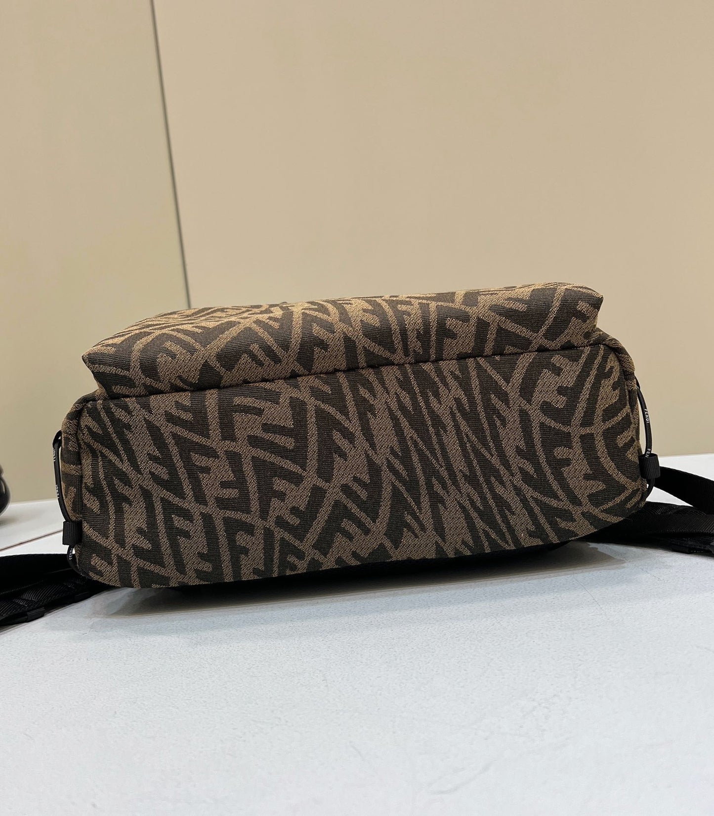 Fendi Backpack In Brown FF Vertigo Fabric Bag