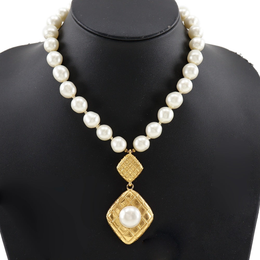 【Suale  OFF】Chanel CHANEL necklace G    Pearl French made  110.7g  【Supersale】Chanel CHANEL necklace Gold Makeup ×  Pearl