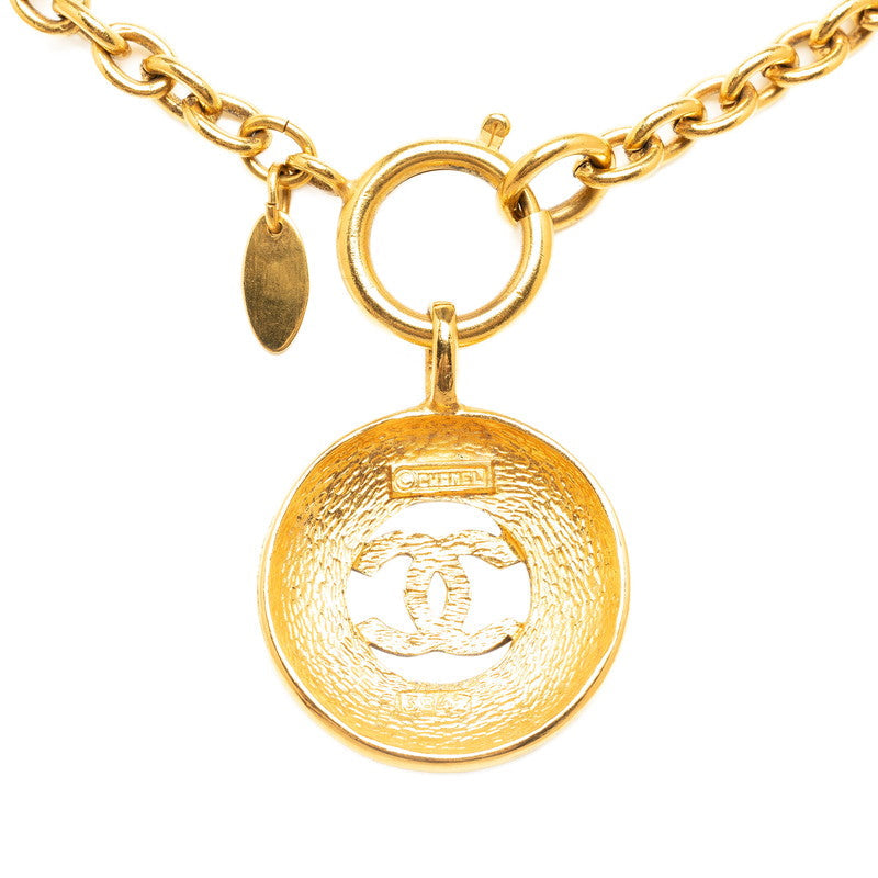 Chanel Vintage Coco Medal Necklace G   Chanel