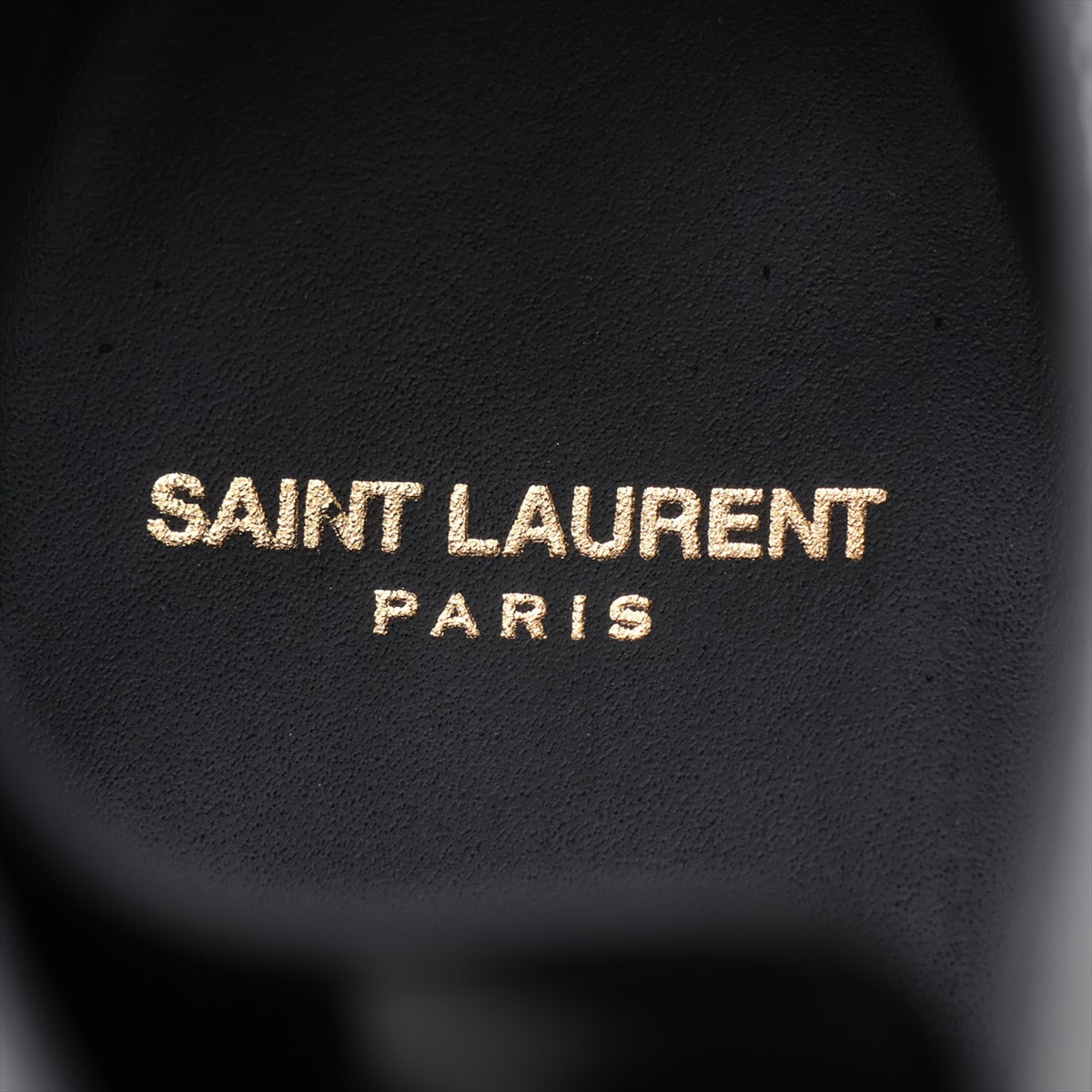 Saint Laurent  Leather Shoes 44 Men Black 584727 Wing Chip