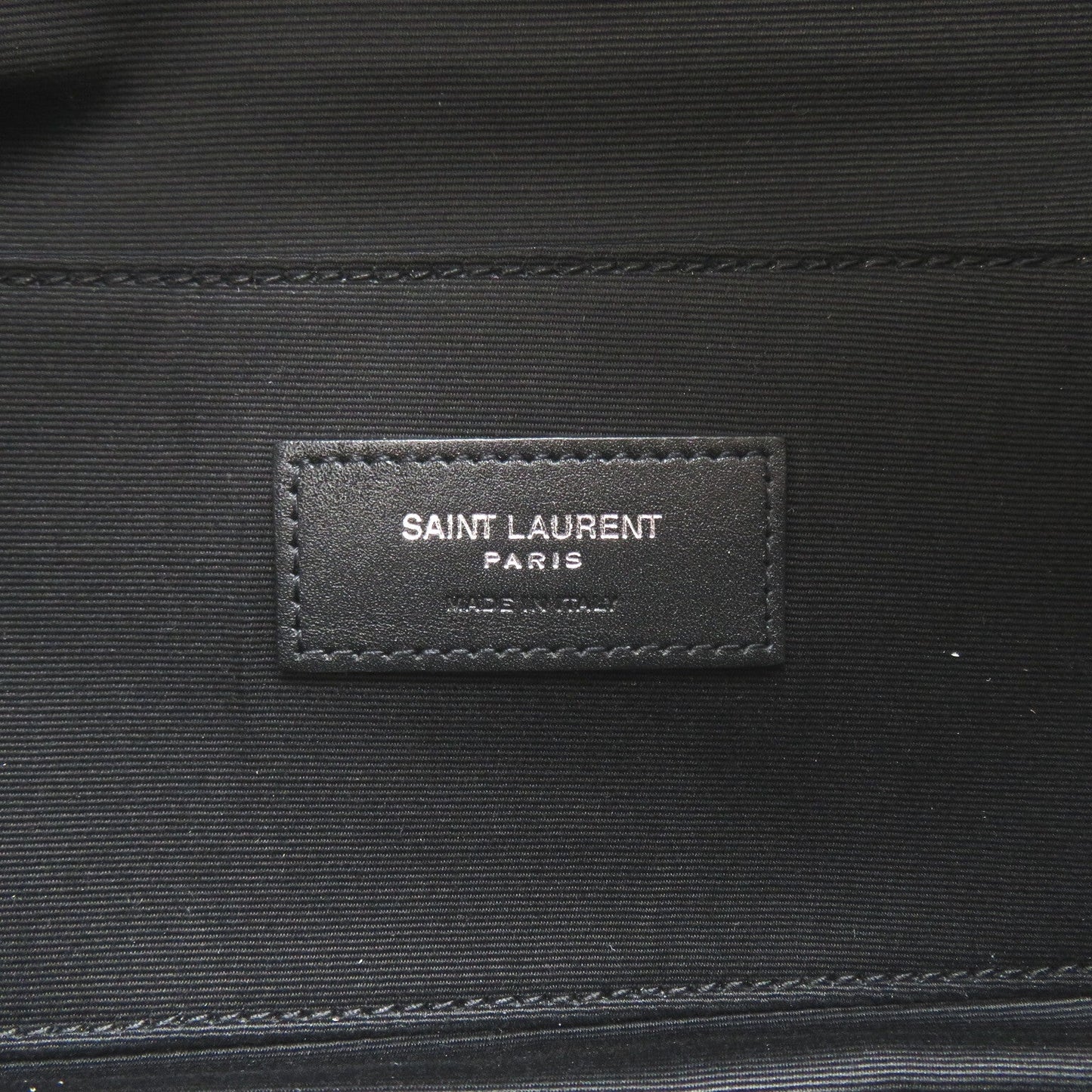 Saint Laurent Classic Monogram Belt Bag Waist Bag Body Bag Linen Leather Mens Black Nero 590076GIV6E1000