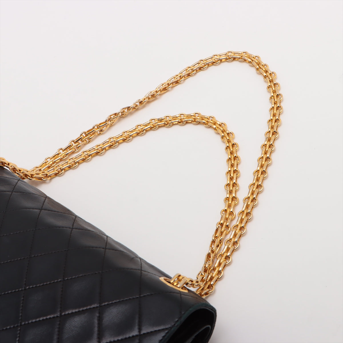 Chanel Matrasse  Double Flap Double Chain Bag Black G