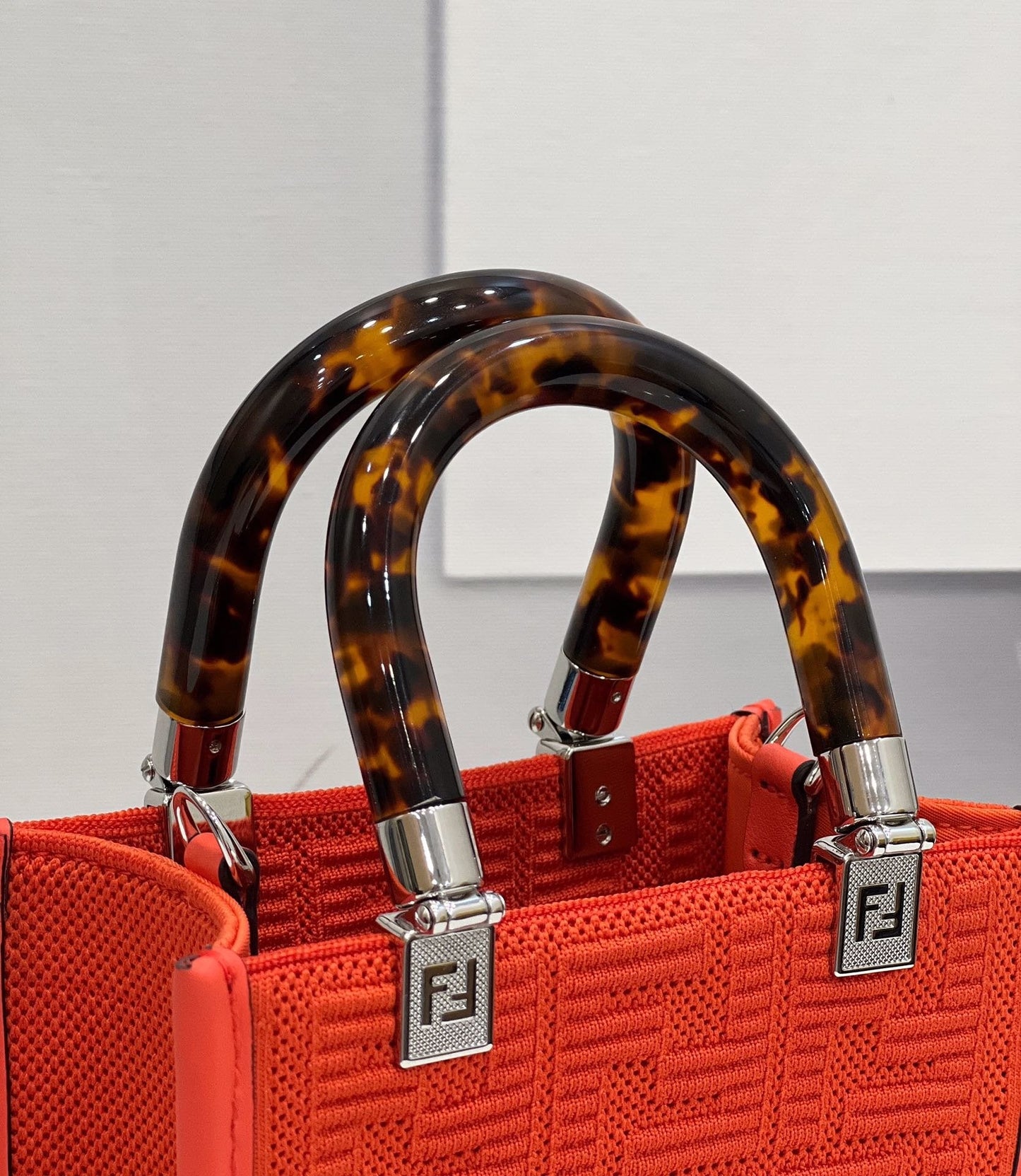 Fendi Mini Sunshine Shopper Red