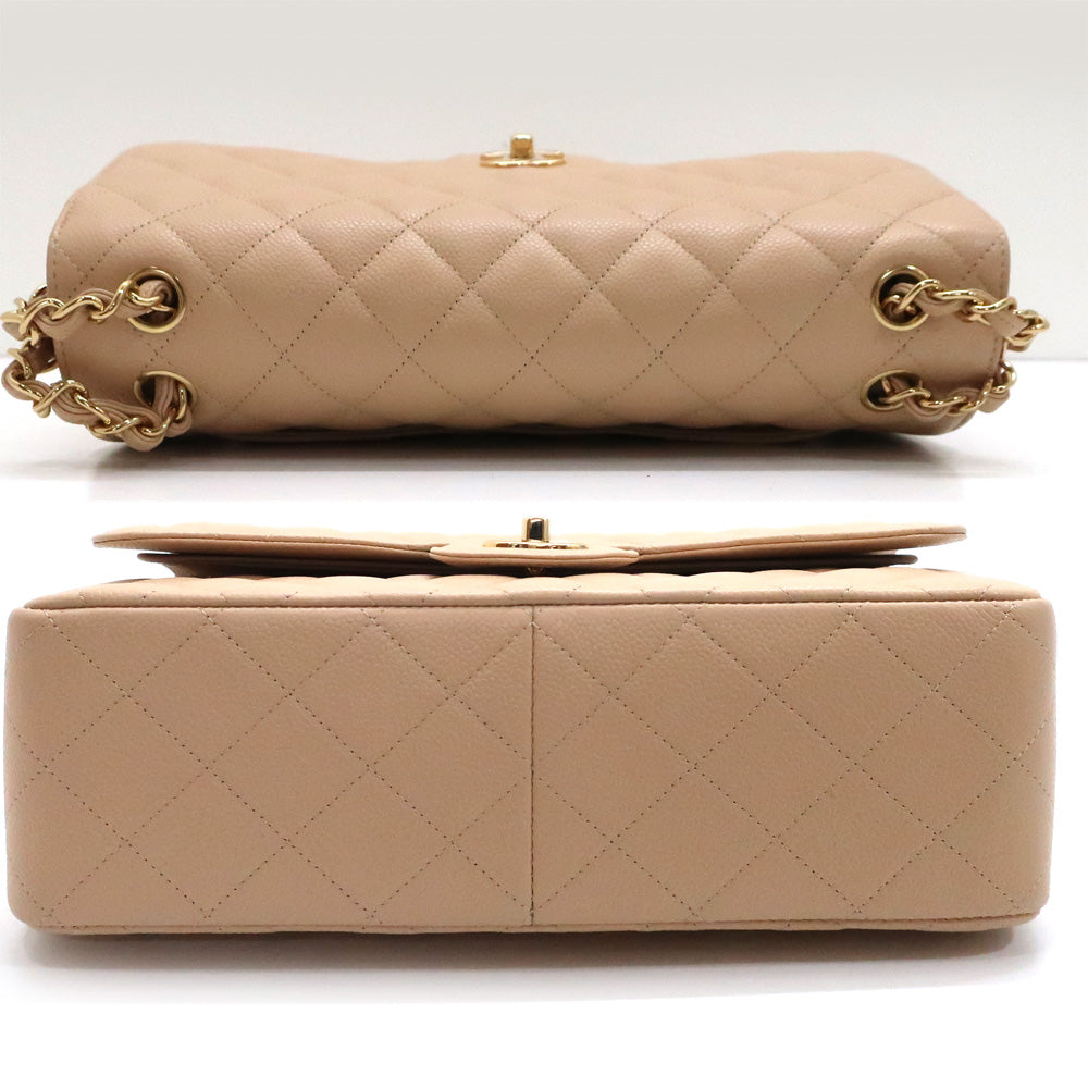 CHANEL CHANEL Deca Caviar S Beige Double Flap Chain Bag G  Coco Shoulder  Fashion s Beautiful s