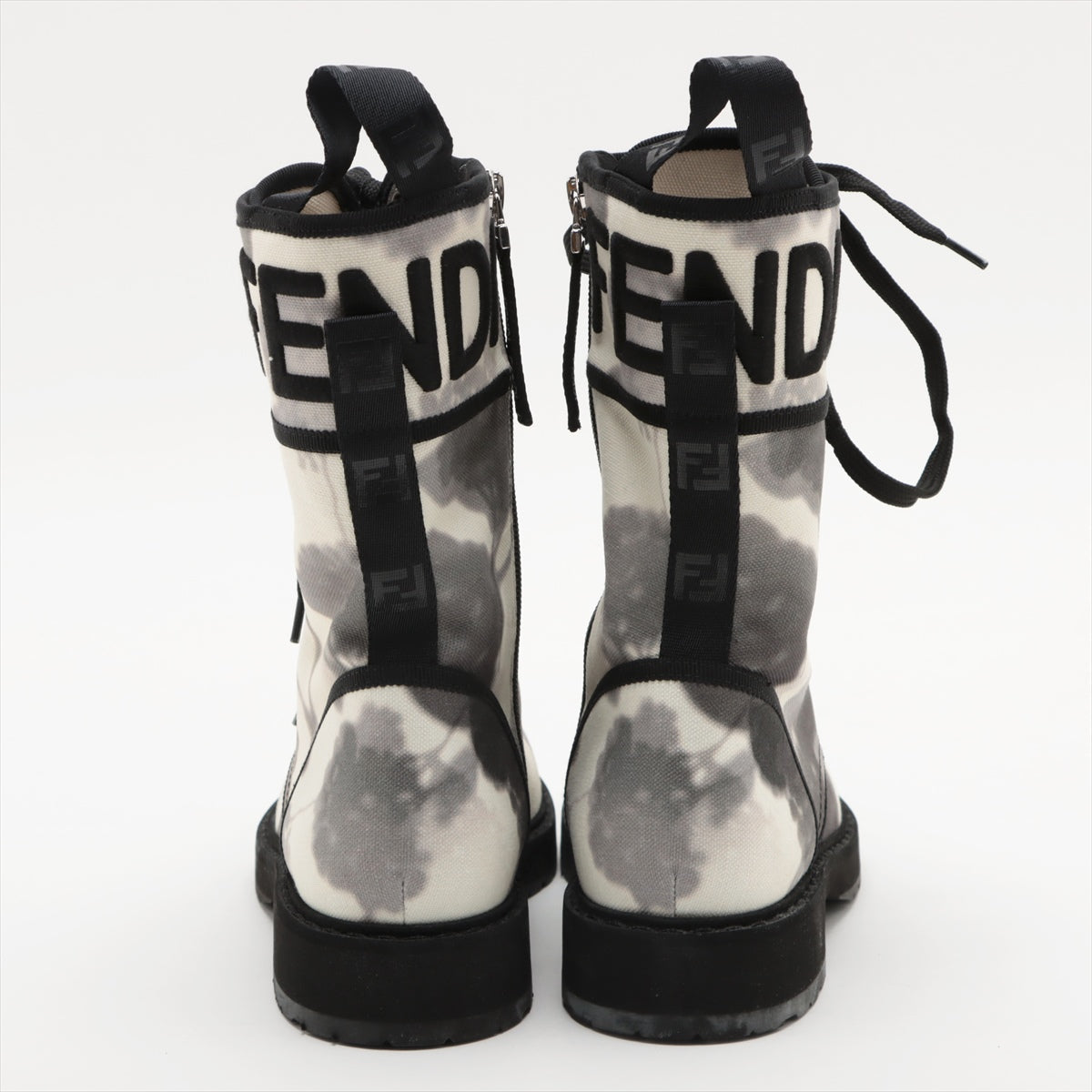 Fendi Linen Boots 37  White Box