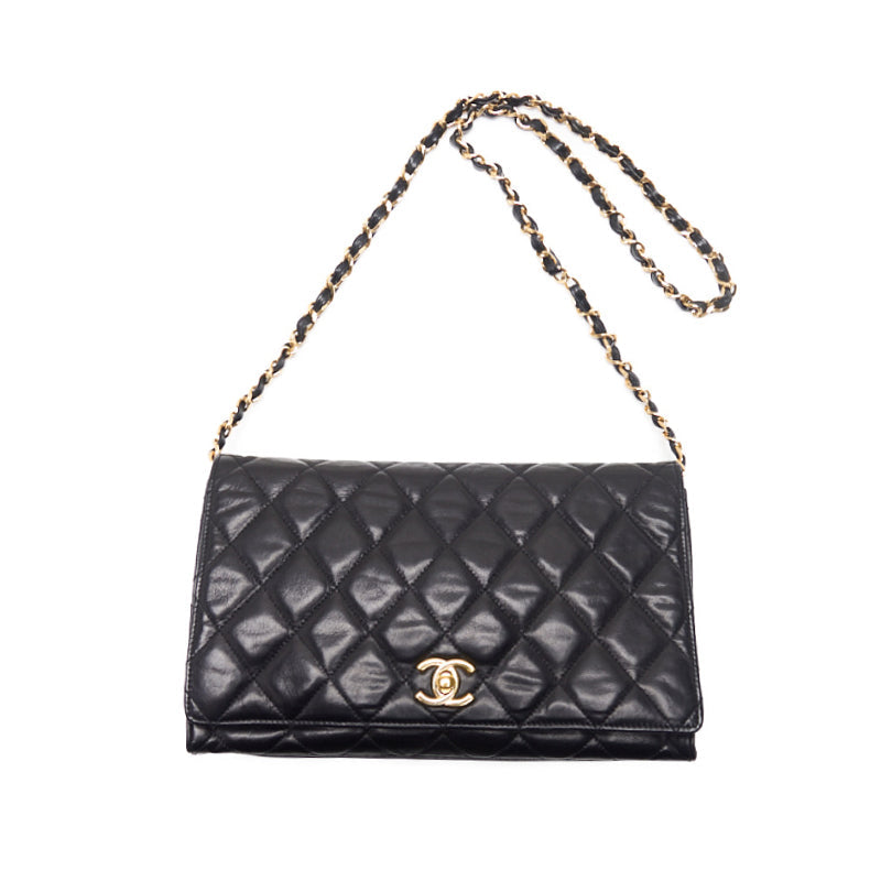 Chanel Matrasse Full Flap Turnlock Chain Shoulder  Black  Shoulder Bag Mini Shoulder Bag  Bag Hybrid 【 Delivery】 Nashville Online