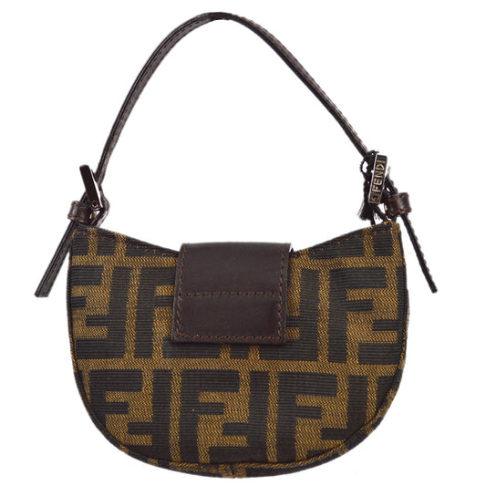 Fendi Brown Zucca Micro Handbag