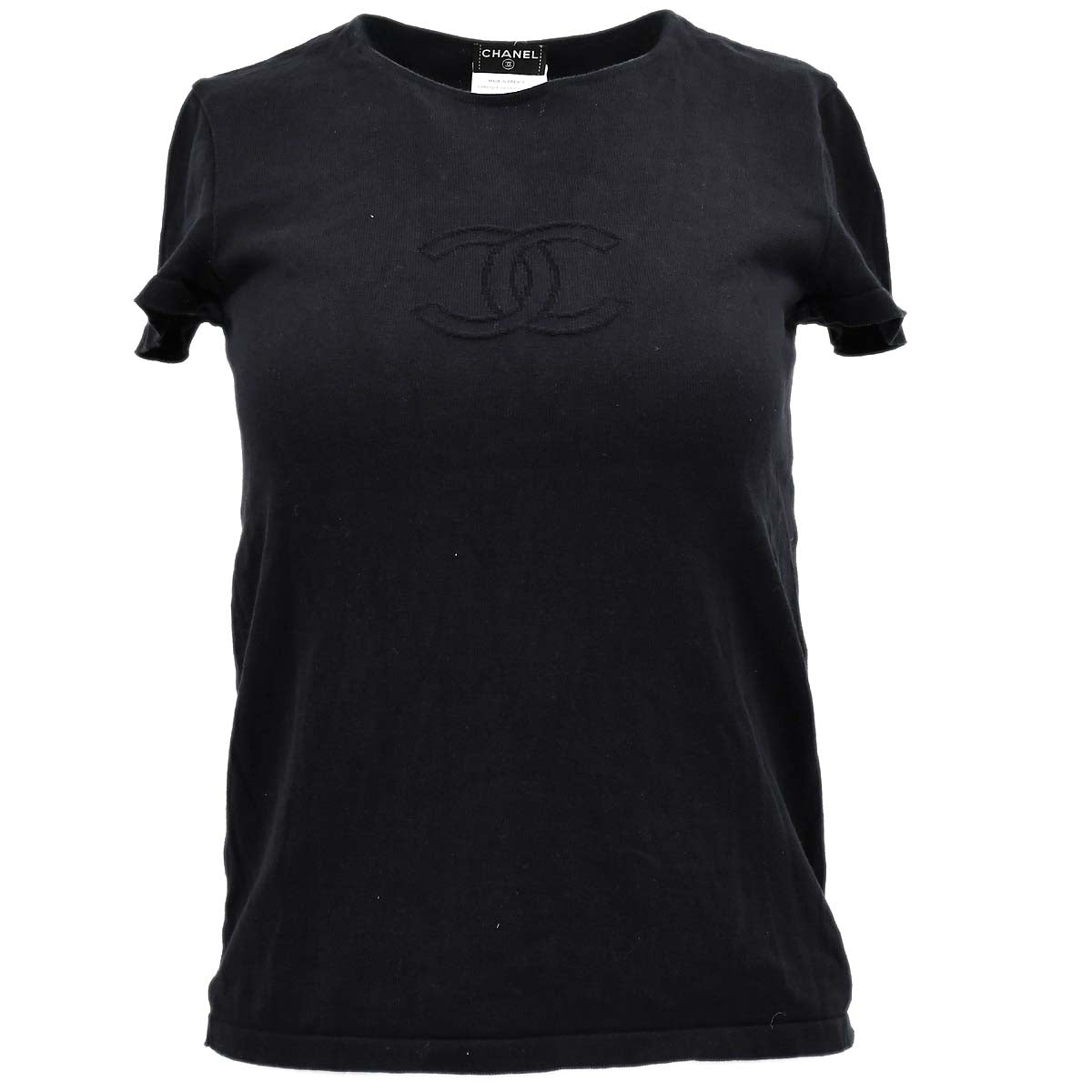 Chanel T-shirt Black 05C #38