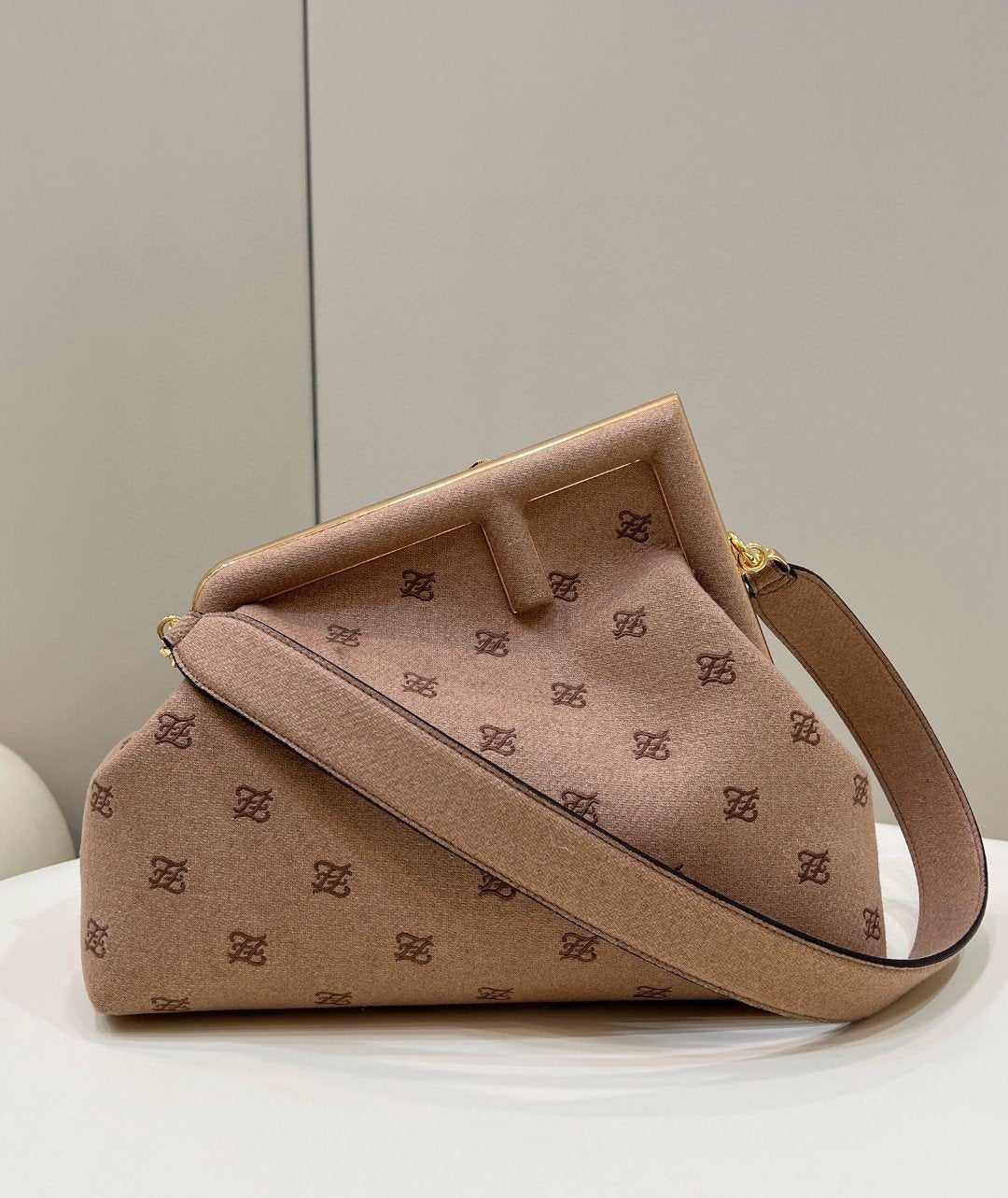 Fendi Fendirst Medium Brown Bag For Woman 32cm/12.5in