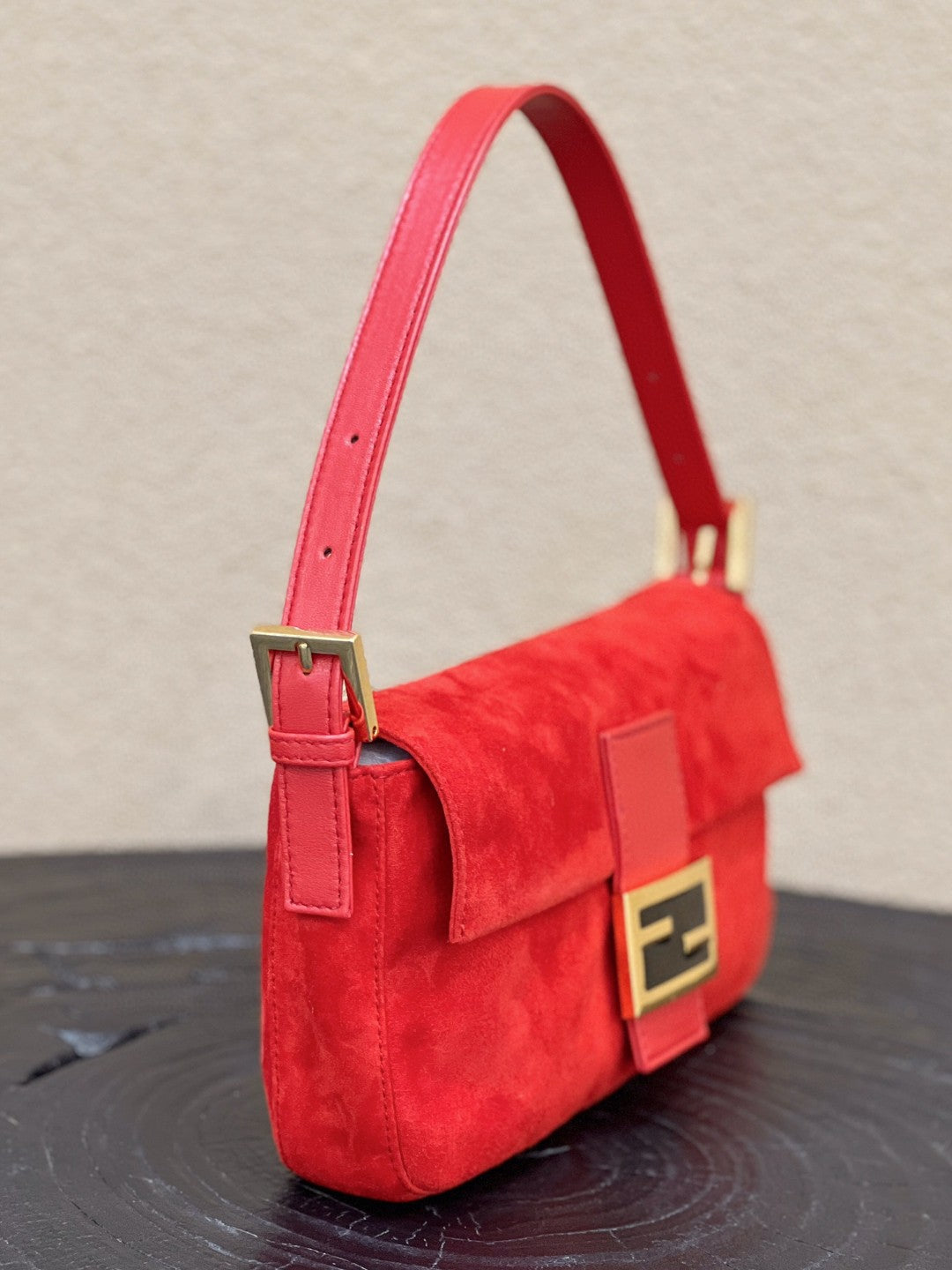 Fendi Baguette Red Bag For Woman 25cm/9.5in