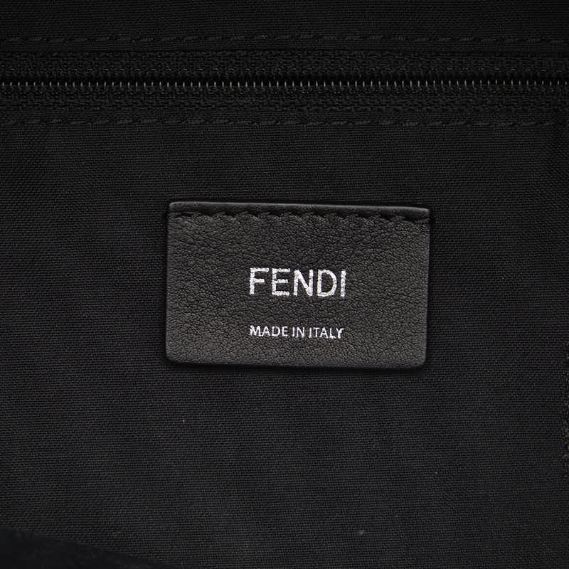 Fendi Baggage Monster Rucksack 8BZ035 Black Red Nylon Pearson Men's Baggage Fendi