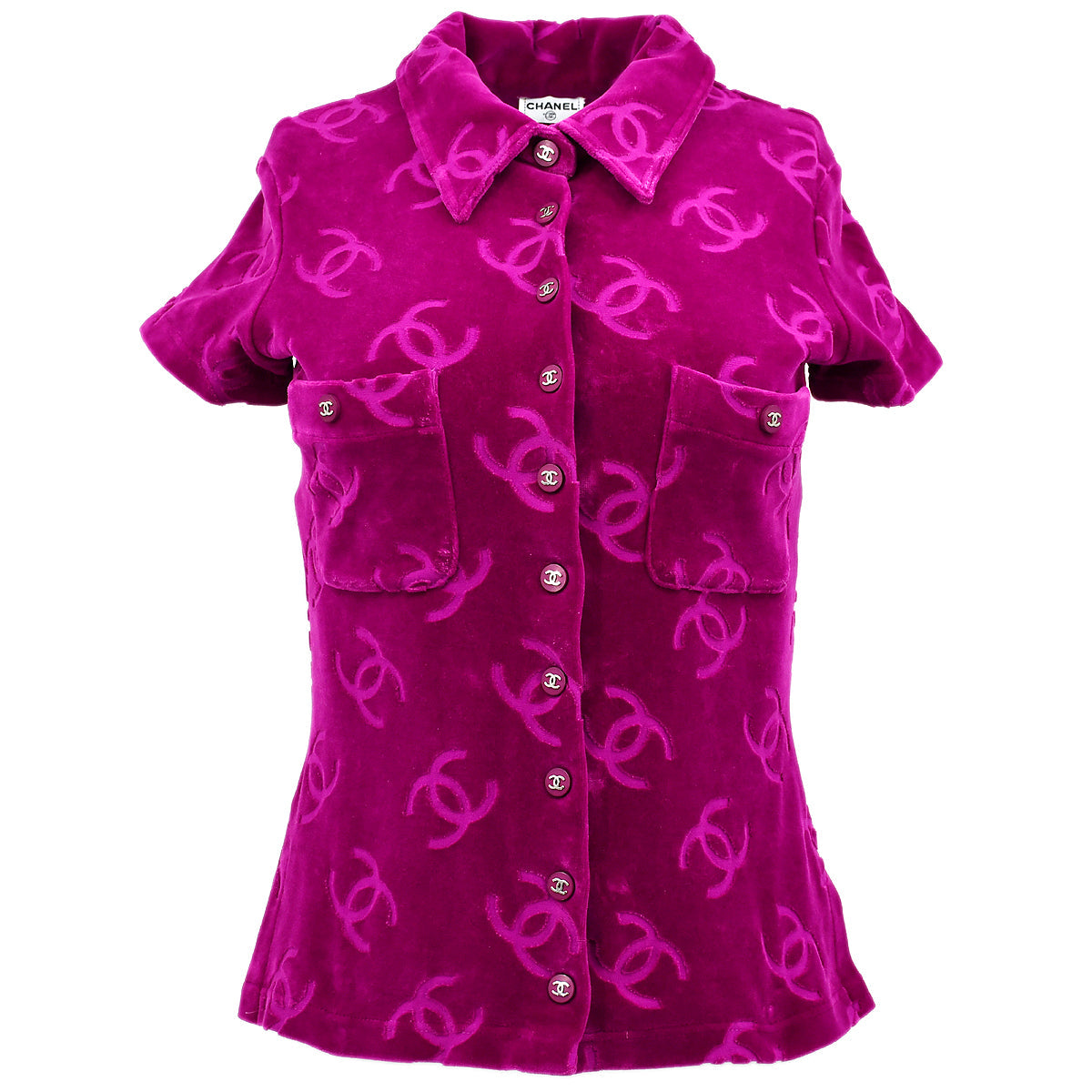 Chanel T-shirt Purple #40