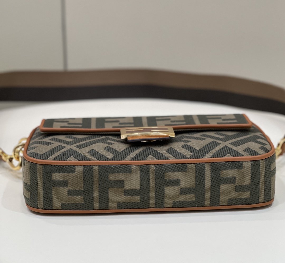 Fendi Baguette Khaki Crossbody Bags