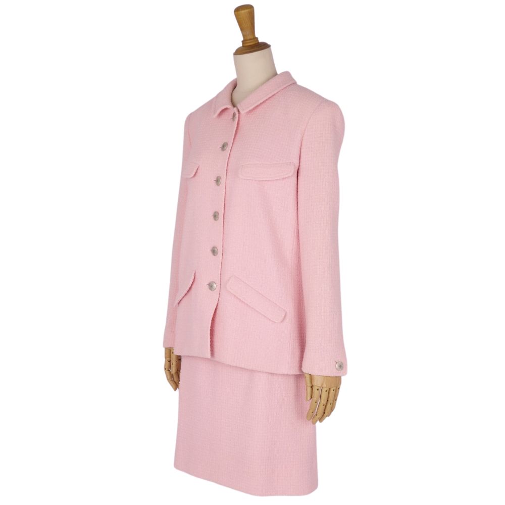 Chanel CHANEL  98P Shirt Suit Wool Jacket Shirt  French Made 40 (M Equivalent) Pink