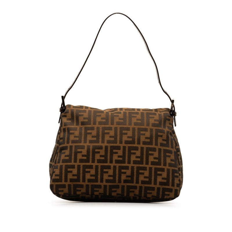 FY ZUCKA MANMABACKET ON SHOULDER BAG 26325 Brown canvas leather ladies FENDI