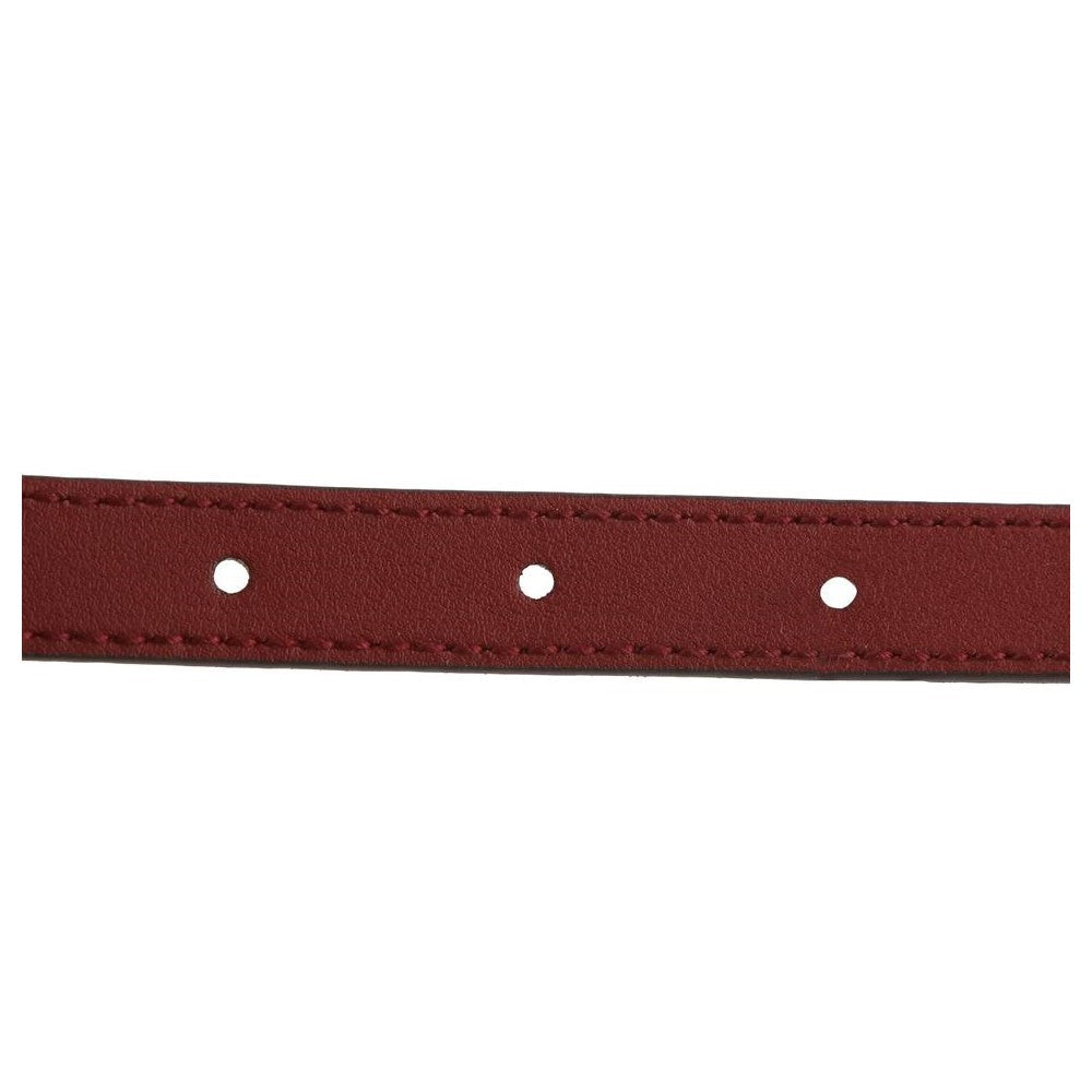 Gucci Marmont Red Suede Torchon GG Buckle Belt Size