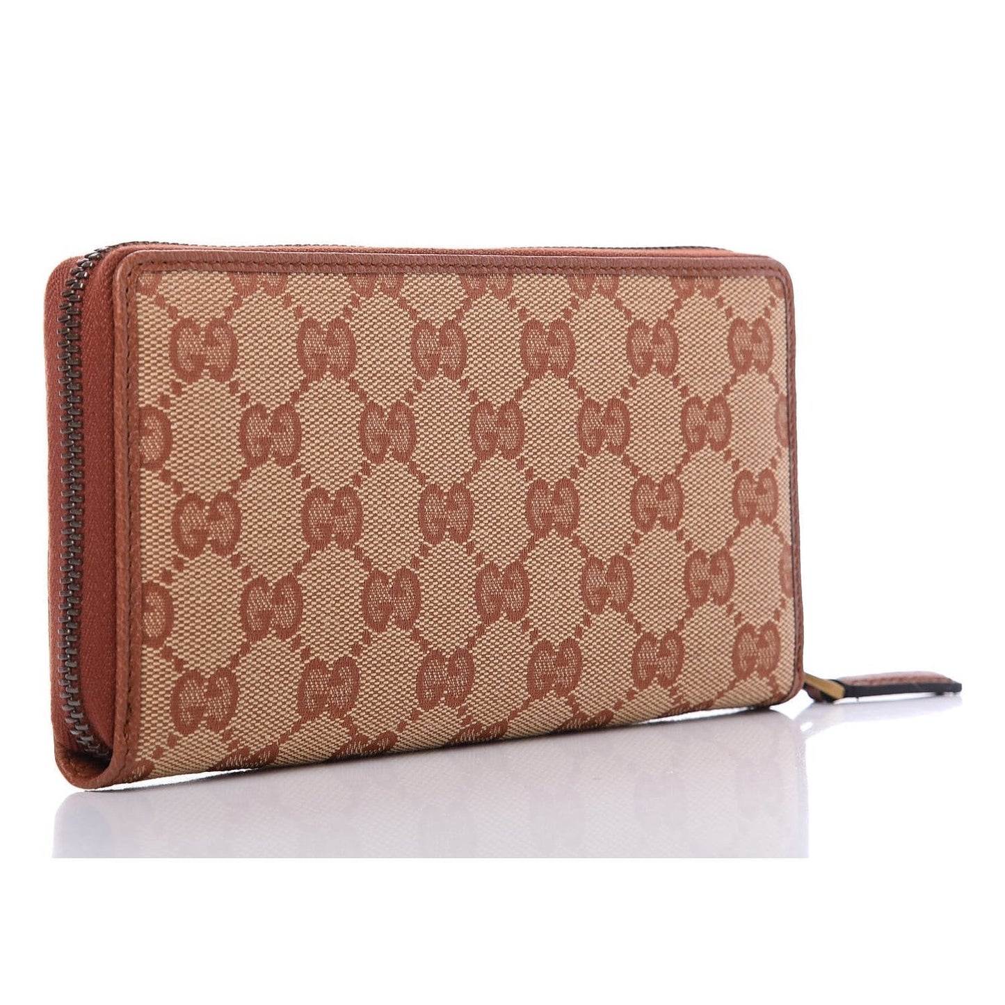 Gucci Monogram NY Yankees Canvas Guccisima Zip Around Wallet