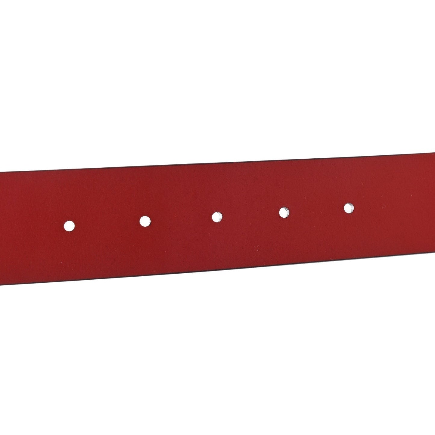 Gucci Rosso Red Leather Interlocking GG Buckle 95/38 Belt 546386