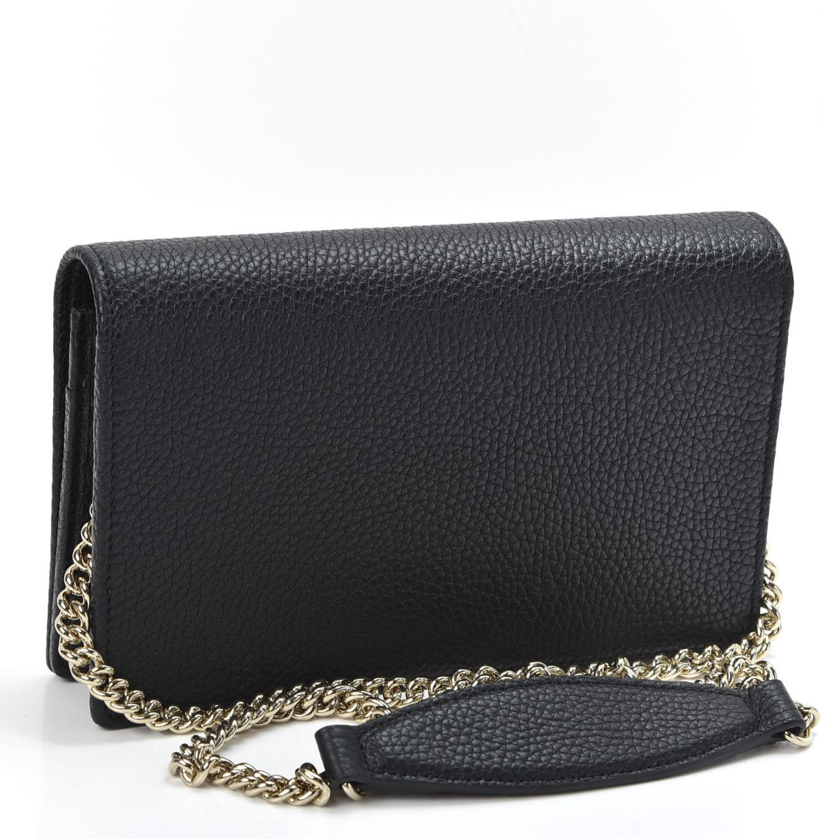 Gucci Soho Wallet on Chain Black Leather Cross Body Bag 598211