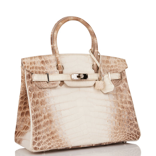 Hermes Birkin 30 Himalaya Niloticus Crocodile Palladium Hardware