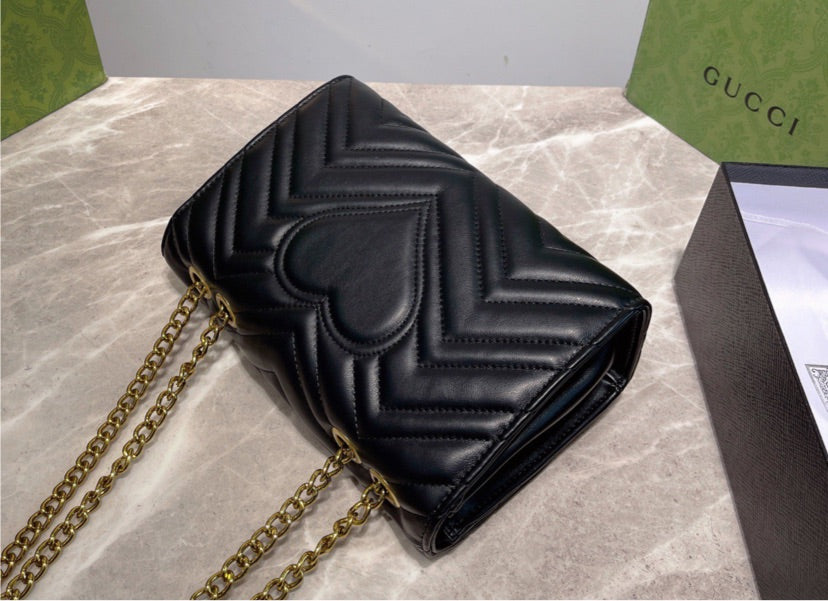 Black Gucci handbag