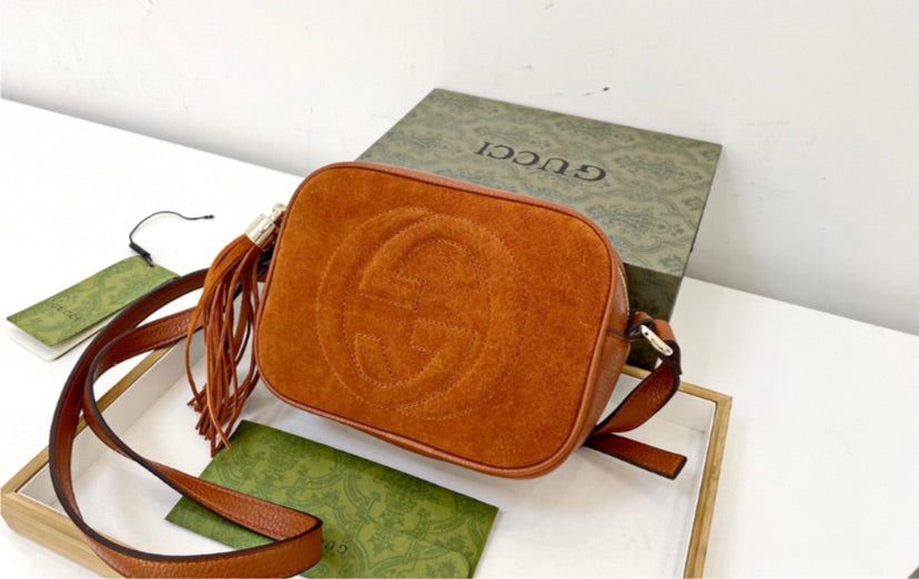 Gucci suede crossbody