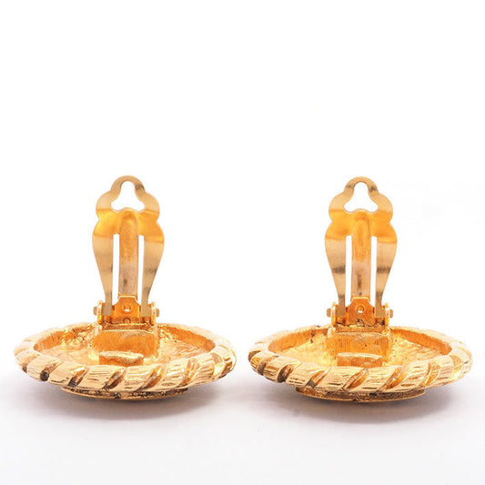 Chanel Earrings Clip-On Gold