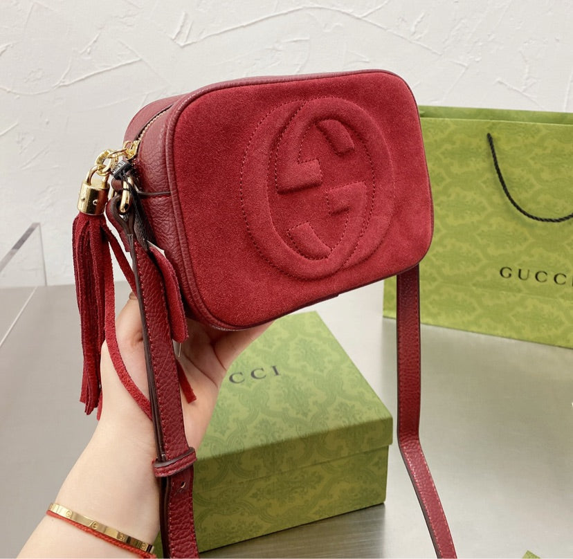 Gucci suede crossbody