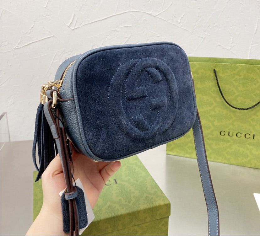 Gucci suede crossbody