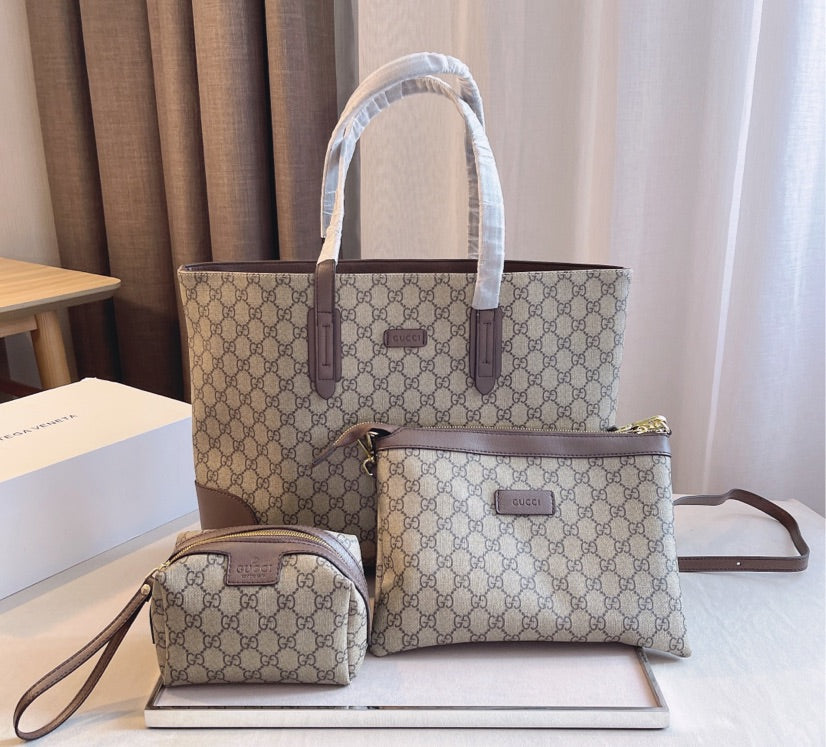 Gucci 3 piece set woman handbag