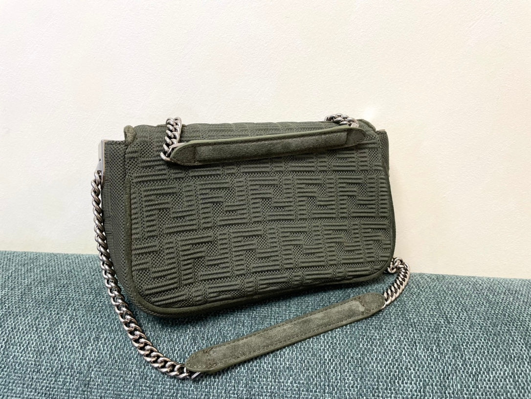 Fendi Midi Baguette Chain Bag