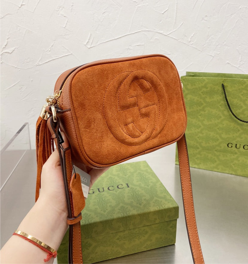 Gucci suede crossbody