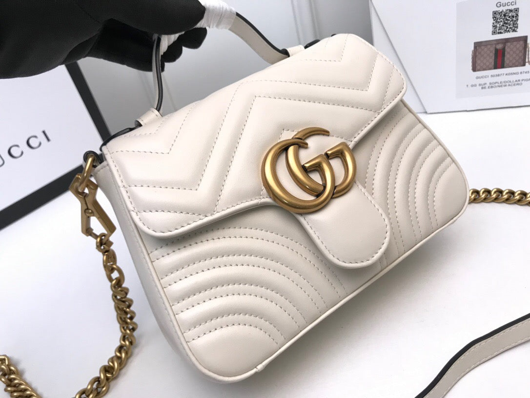 Gucci  GG Marmont Mini Top Handle Bag