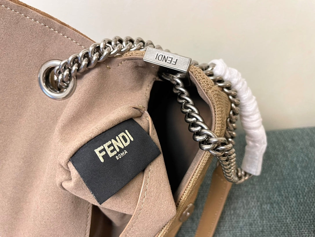 Fendi Midi Baguette Chain Bag