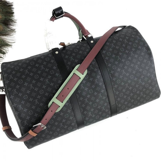 Louis Vuitton Monogram Eclipse Keepall Bandouliere 50 M56856