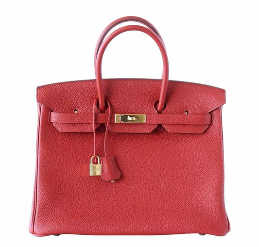 Hermes Birkin 25 Vermillion Bag GHW