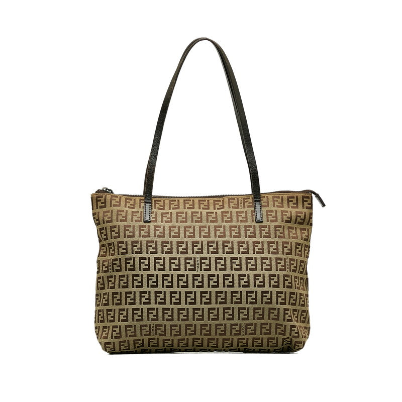 Fendi Zucchino Handbag Beige